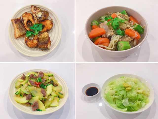 Thực đơn 4 món đơn giản mà đầy đủ rau thịt cá - 1